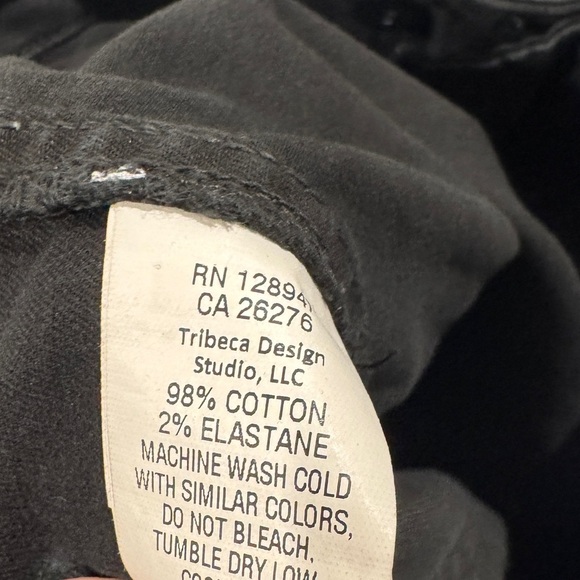 Nili Lotan Cropped Military Carbon Black Cotton Blend Zipper Pants Size 6 - Picture 15 of 16